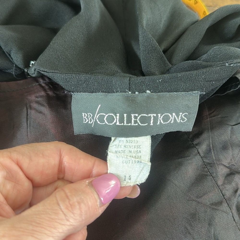 Vintage BB/COLLECTIONS CRISS-CROSS BACK CROPPED Jumpsuit 32” bust, 24” waist - Picture 12 of 13